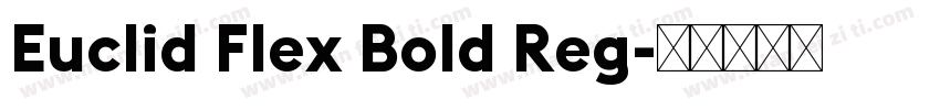 Euclid Flex Bold Reg字体转换